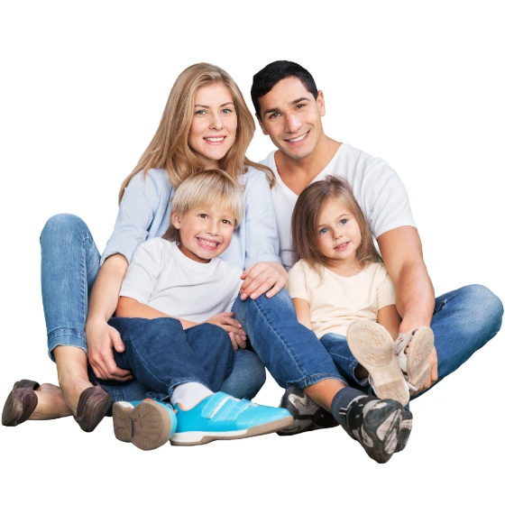 Une famille en bonne sante