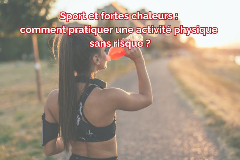 femme en train de boire après le sport canicule